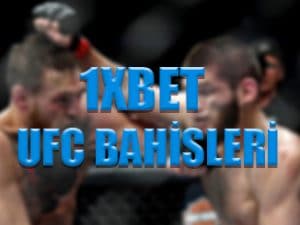 1xbet sitesinde UFC bahisleri nasıl yapılır ?